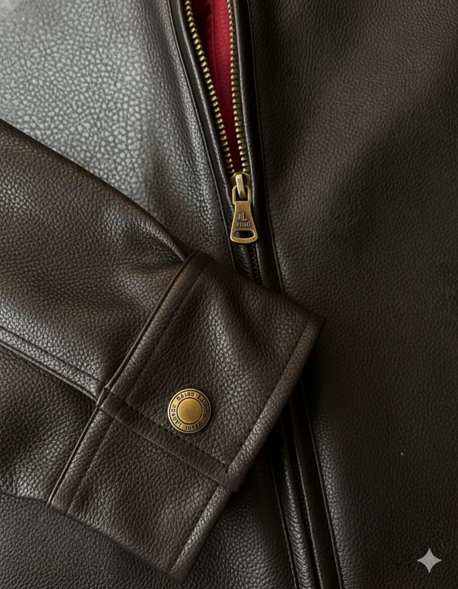 Us Polo Brown Leather jacket