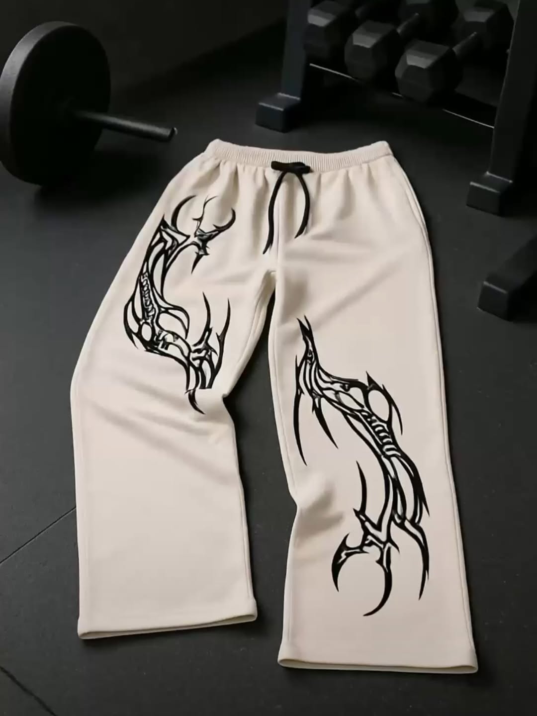 Unisex Off White Veliin Trousers