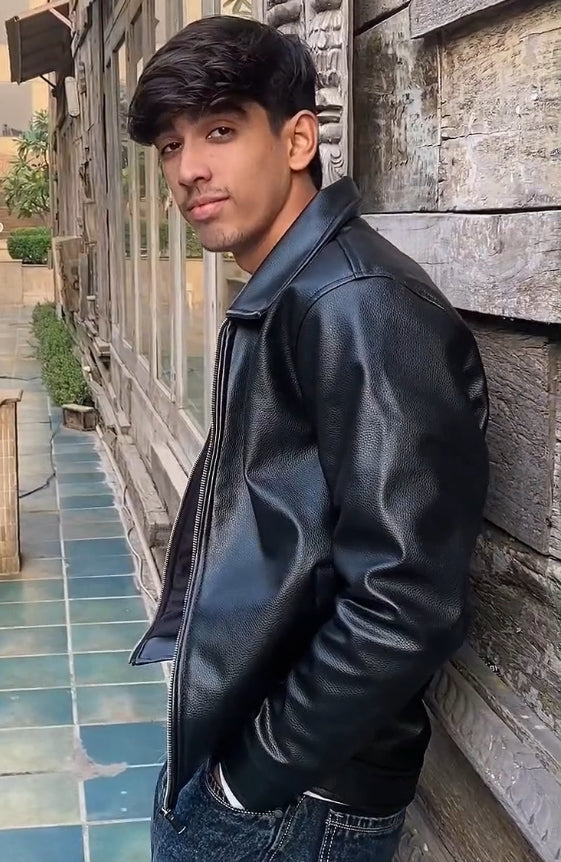 Us Polo Black Leather jacket