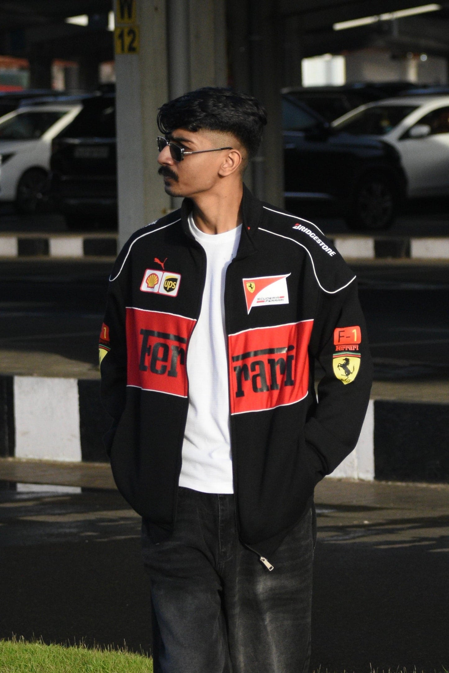 Black Colour Unisex Ferrari Jacket by Veliin