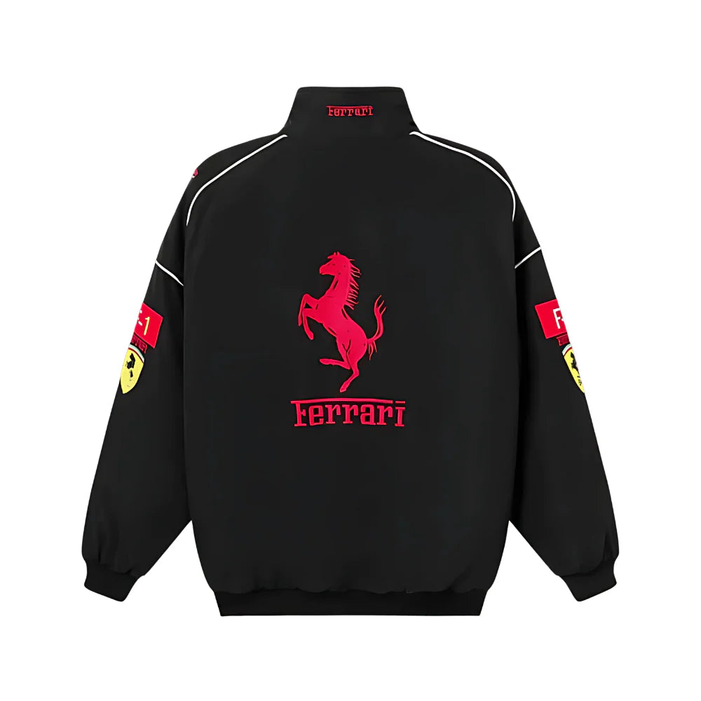 Black Colour Ferrari Jacket by veliin