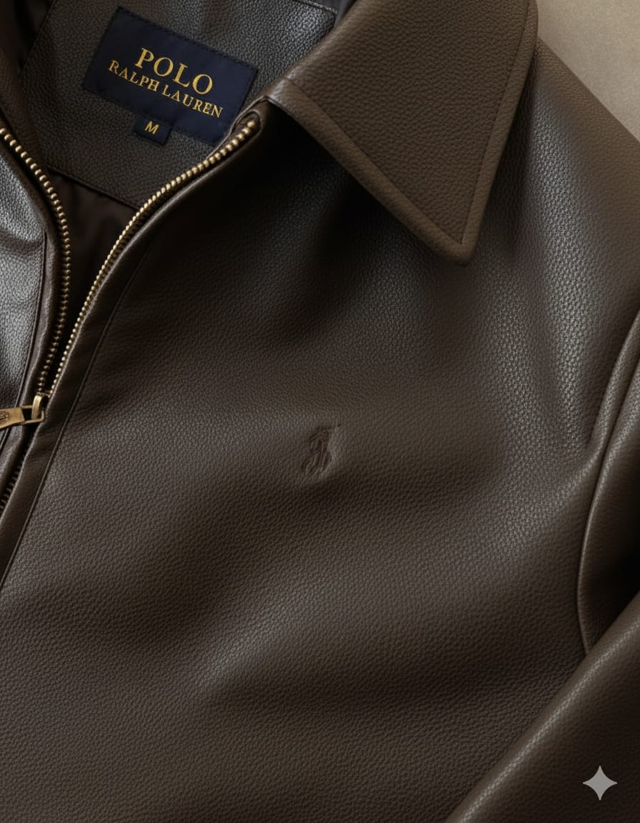 Us Polo Brown Leather jacket