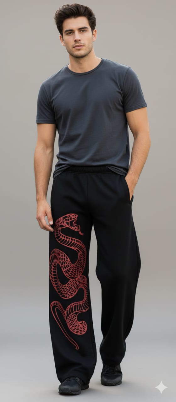 Unisex Dragon Fit Baggy Veliin Trouser