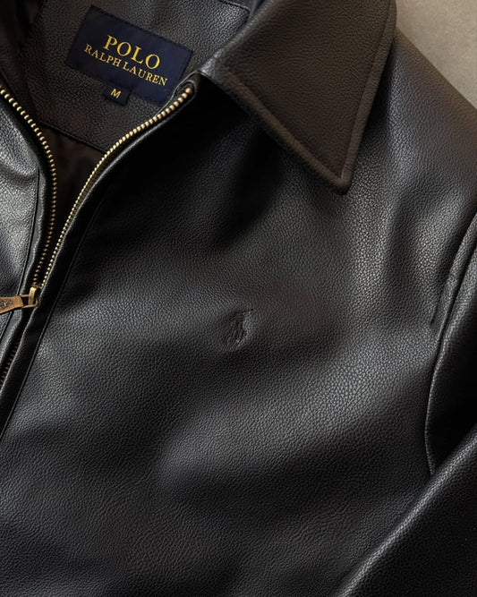 Us Polo Black Leather jacket