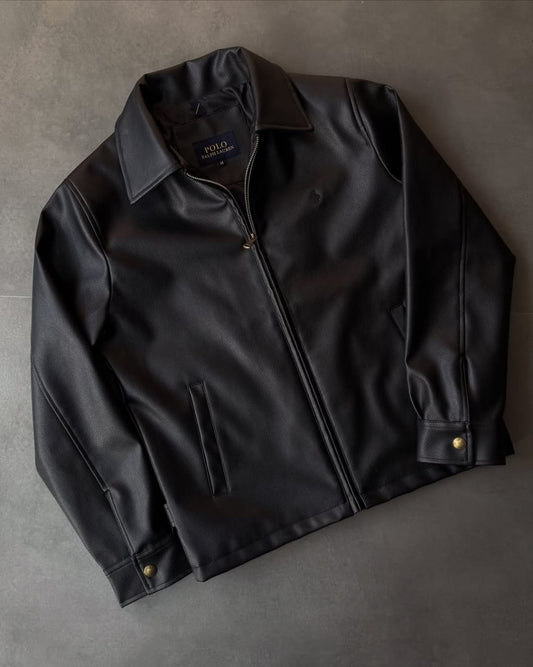 Us Polo Black Leather jacket