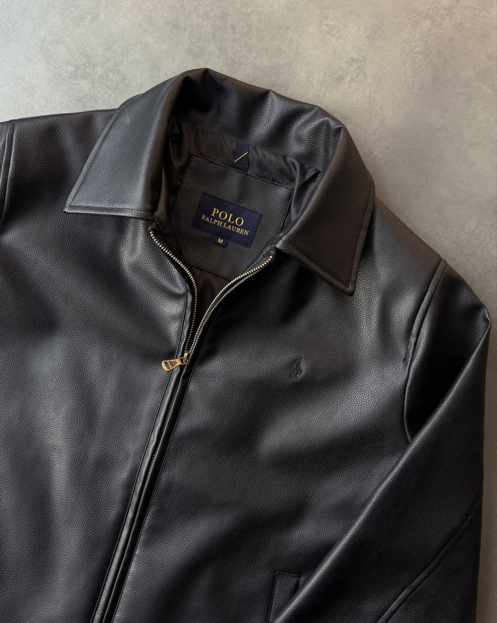 Us Polo Black Leather jacket