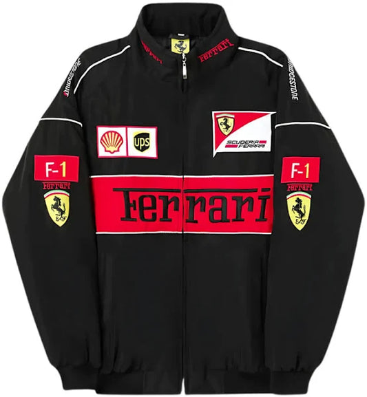 Black Colour Ferrari Jacket by veliin