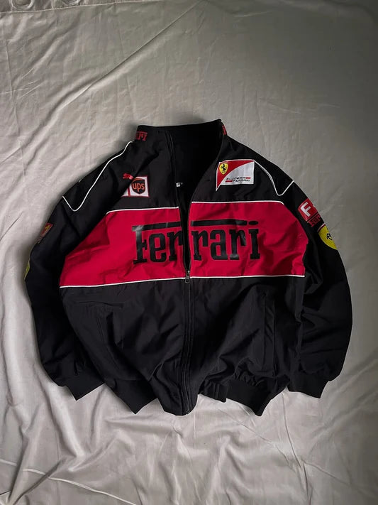 Black Colour Unisex Ferrari Jacket by Veliin